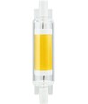 R7S 78mm / 4W dæmpbar LED pære - 450lm, COB, 2700K, klar glas