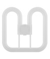 14W 2D LED pære - GR8 fatning, 2-pin, 1680lm, opal, Direkte/Ballast kompatibel
