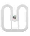 14W GR10q LED pære - 4-pin, 1680lm, 3500K, erstatter 28W, 2D sommerfuglerør