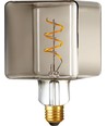 E27 4W LED Ice Cube filament pære - C95, dæmpbar, 2200K, røgfarvet glas