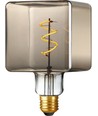 E27 4W LED Ice Cube filament pære - C95, dæmpbar, 2200K, røgfarvet glas