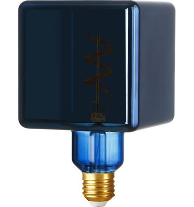 E27 4W dæmpbar LED pære - Ice Cube C95, Metallic Blue, 20lm, 3000K