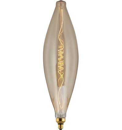 E27 6W XXL Flex CT180 filament pære - 250lm, dæmpbar, guld glas, 2000K
