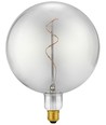 E27 5,5W Slim Flex Filament Globe G200 - 470lm, 2200K, røgfarvet glas, dæmpbar
