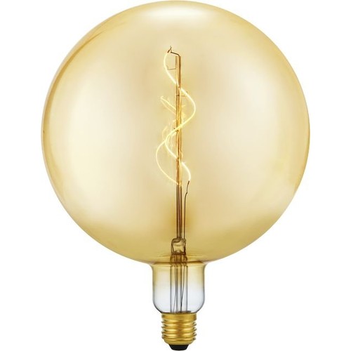 E27 5W Slim Flex Filament G200 Globe - 470lm, 2200K, dæmpbar, guld glas