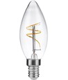 E14 3,2W dæmpbar Slim Flex LED kronepære - C35, 2200K, filament, klar glas