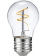 E27 3,2W dæmpbar LED kronepære - G45, Slim Flex Filament, 2200K, klar glas