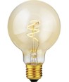 E27 2,9W Slim Flex Filament Globe G80 - 250lm, 2200K, gyldent glas, dæmpbar