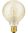 E27 4,2W dæmpbar Slim Flex Filament - G95, 470lm, 2200K, Gold, Globe