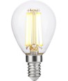 E14 7W dæmpbar LED kronepære - G45, filament, 806lm, klar glas