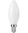 E14 2,9W dæmpbar LED kertepære - C35, filament, opal glas, 2700K