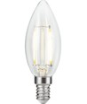 E14 2,5W dæmpbar LED kertepære - C35, filament, klar glas, 2700K