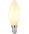 E14 4,7W dæmpbar LED kronepære - Filament, opal glas, 2700K, 470lm