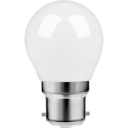 B22d 4,7W dæmpbar LED kronepære - G45, opal glas, 2700K, filament