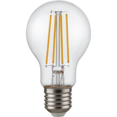E27 4,7W dæmpbar LED pære - A60, filament, 470lm, 2500K, klar glas