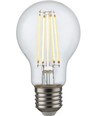 E27 4,7W dæmpbar LED pære - A60, filament, klar glas, 2700K