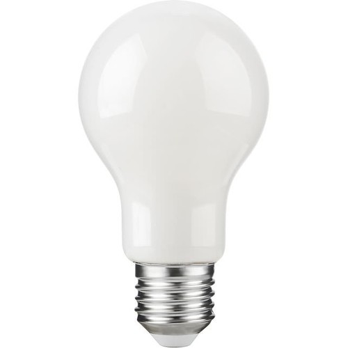 E27 7W dæmpbar LED pære - A60, opal glas, 806lm, filament