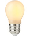 E27 2,9W dæmpbar LED kronepære - G45, opal glas, filament, 2700K