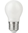 E27 4,7W dæmpbar LED kronepære - G45, opal glas, 2700K, filament