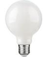 E27 2,5W dæmpbar LED filament pære - G80 Globe, opal glas, 2500K, 250lm