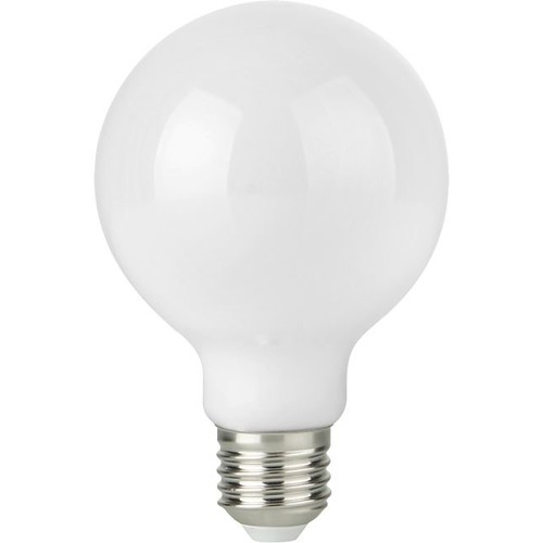 E27 2,5W dæmpbar LED globe pære - G95, opal glas, filament, 2500K