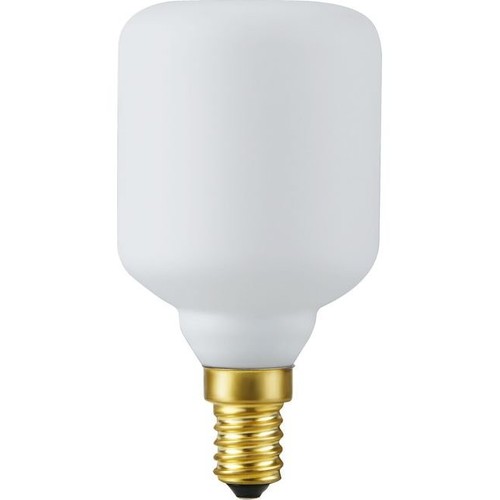 E14 4W dæmpbar LED cylinderpære - 9,5cm, 2500K, mat hvid, Fila Cylinder