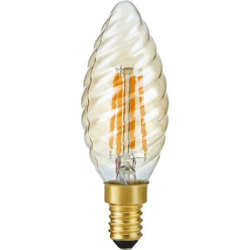 E14 4W dæmpbar LED snoet kertepære - C35, 2200K, gyldent glas, 250lm