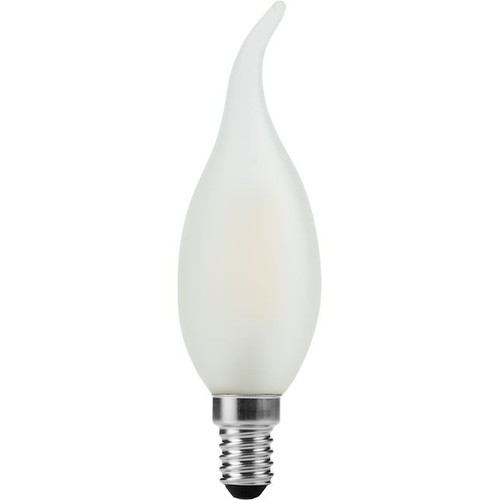 E14 2W dæmpbar LED kertepære med tip - C35, 140lm, mat glas, filament