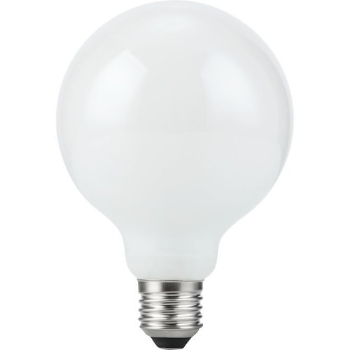 E27 5,5W dæmpbar LED globepære - G95, opal glas, 2500K, filament