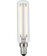 E14 4W dæmpbar LED rørpære - 11,5cm, 2200K, filament, klar glas