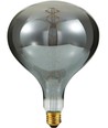 E27 6W dæmpbar XXL LED pære - R160, 180lm, Smoke glas, 2200K, filament flex