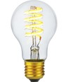 E27 6W dæmpbar LED pære - DimToWarm, 2200-2700K, A60, Filament Flex, 570lm, klar glas