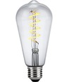 E27 4W dæmpbar LED Rustika pære - ST64, Flex Filament, 2200K, klar glas