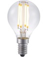 E14 4W filament kronepære, 24V - G45, 2200K, klart glas, 270lm