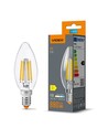 E14 6W filament kertepære - C37, neutral hvid