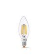 E14 6W filament kertepære - C37, neutral hvid