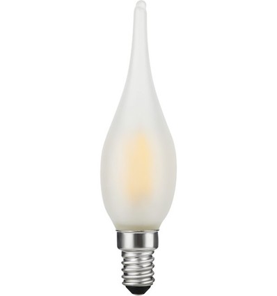 E10 1,5W LED filament kertepære - C23, 90lm, 2500K, mat glas