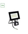 30W NOCTIS LUX 3 projektør med sensor - IP44, neutral hvid, sort, PIR sensor