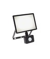 30W NOCTIS LUX 3 projektør med sensor - IP44, neutral hvid, sort, PIR sensor