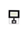 30W NOCTIS LUX 3 projektør med sensor - IP44, neutral hvid, sort, PIR sensor