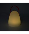 Opladelig RGB LED bordlampe Ø12,8cm - Hvid, inkl. fjernbetjening, IP54 udendørs