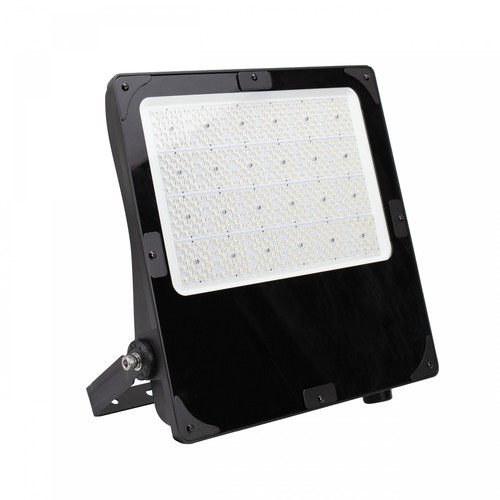 300W LED projektør med justerbar watt - Asymmetrisk lys, IP66 udendørs, IK08, sort