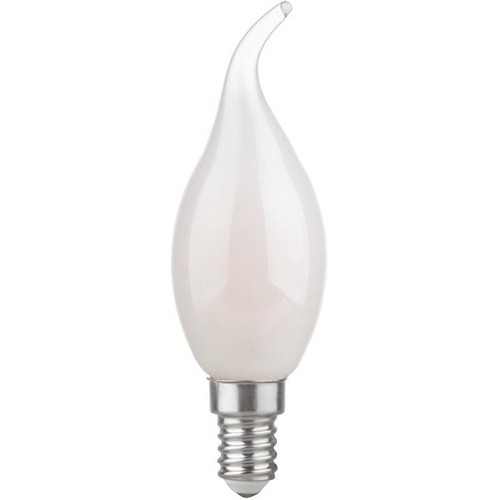 E14 4,7W dæmpbar LED kronepære med tip - C35, opal glas, 2700K, filament