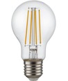 E27 4,7W dæmpbar LED pære - A60, filament, 470lm, 2200K, klart glas