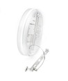 24/18/13W LED CCT loftslampe - Ø28cm, Højde: 5cm, IP54, hvid kant, inkl. lyskilde