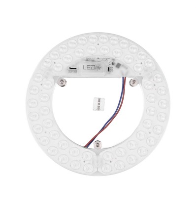 21,5cm / 24/18/12W LED indsats med linser - Flicker free, valgfri CCT, erstat G24, cirkelrør og kompaktrør