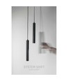 12W Dæmpbar SHIFT Smart Hangit Ophængt Skinne Lys - CCT, Sort, Zigbee