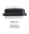 20W LED væglampe med sensor - 4000K, IP54, bevægelsessensor, udendørs
