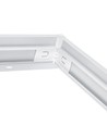 Ramme til 60x60 LED panel - Samles hurtigt, plast hjørner, Uden synlige skruer, hvid kant