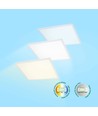 60x60 LED panel, 30W/40W/48W - CCT, 120lm/W, 5 års garanti, hvid kant